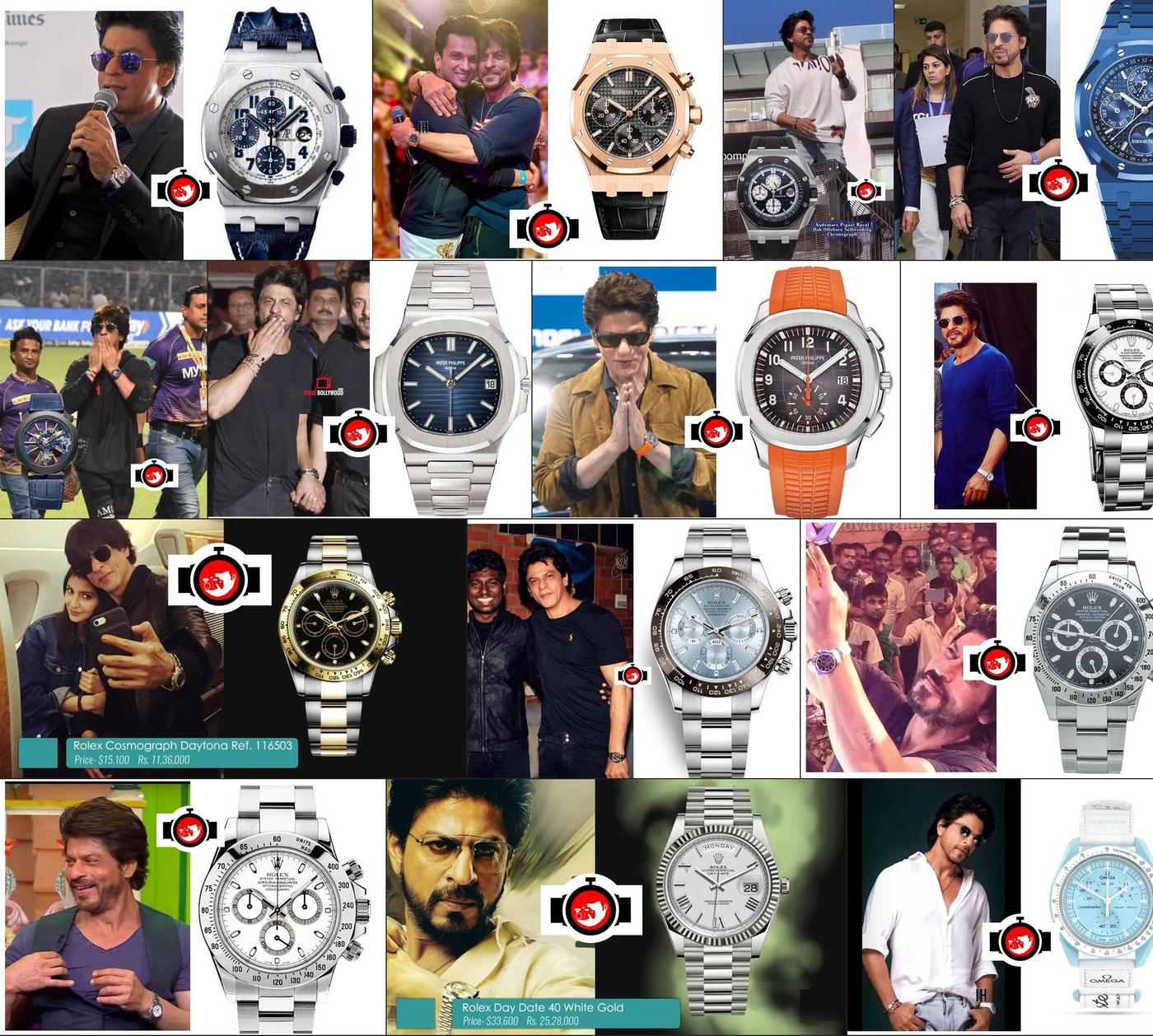 Shah Rukh Khan's Dazzling watch collection: Audemars Piguet, Bulgari, Patek Philippe, Rolex, Swatch